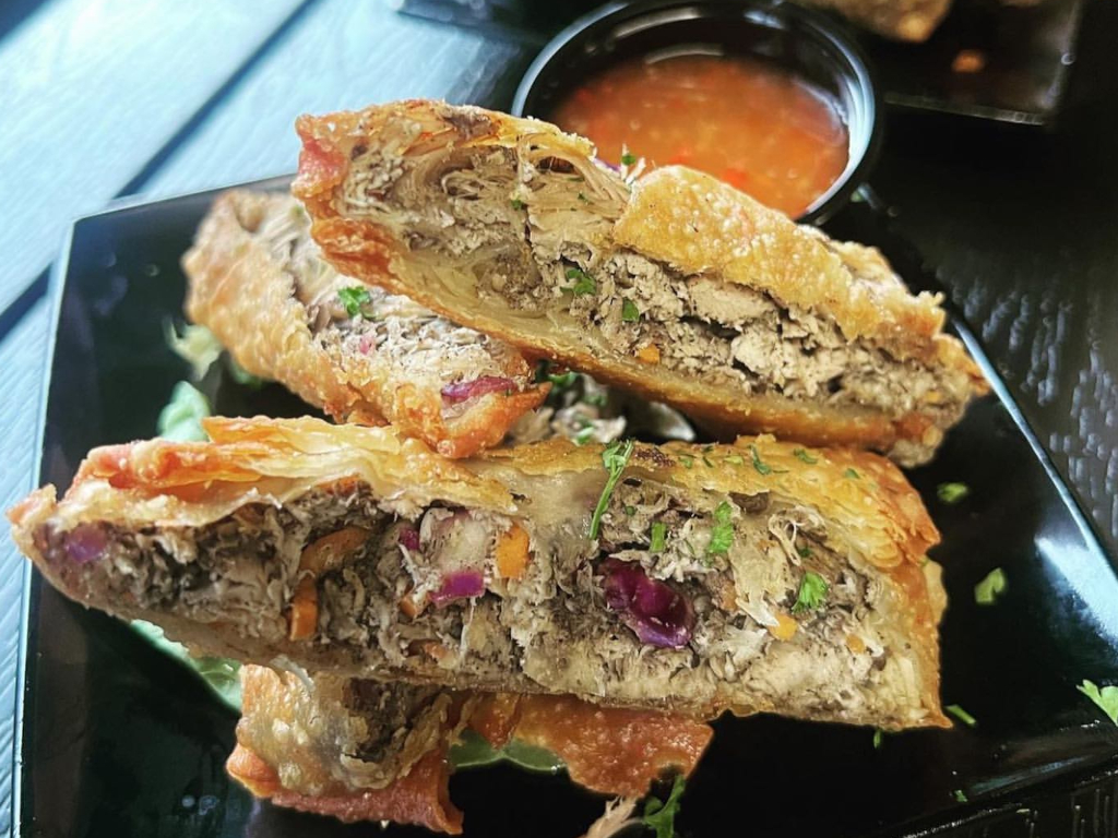 JERK CHICKEN EGG ROLLS